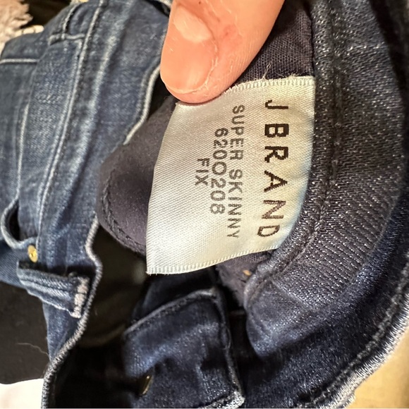 J Brand Womens Super Skinny Fix Leg Jeans Size 25 Dark Wash Stretch - Picture 6 of 9